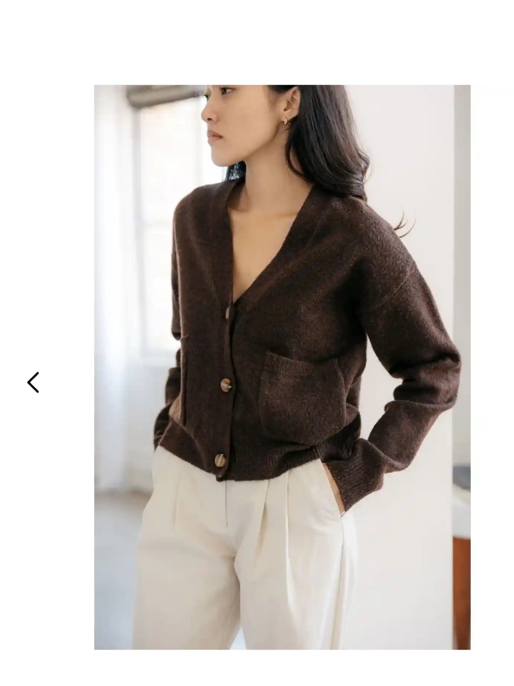 Mode Ref Slouchy Grandpa Cardigan Sweater Women’s Medium Oversized Cozy Cardigan